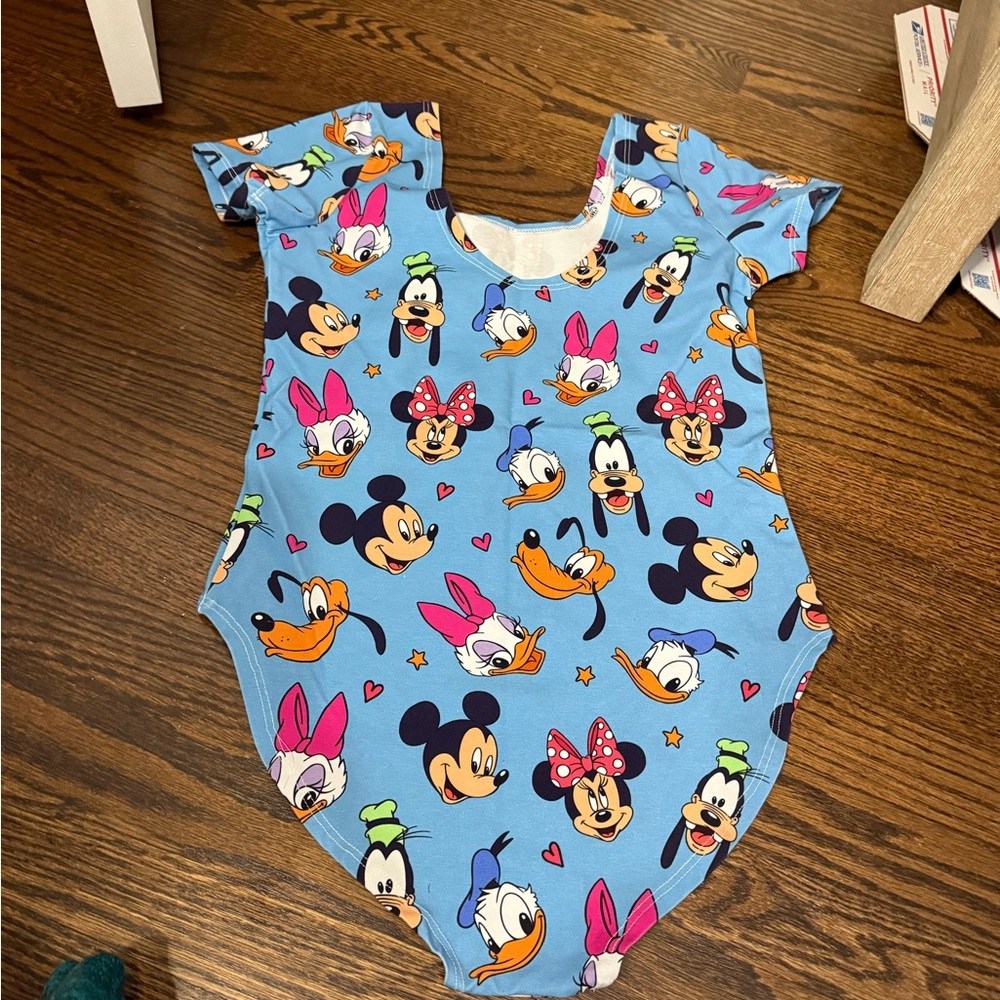 Disney Blue Character Print One Piece